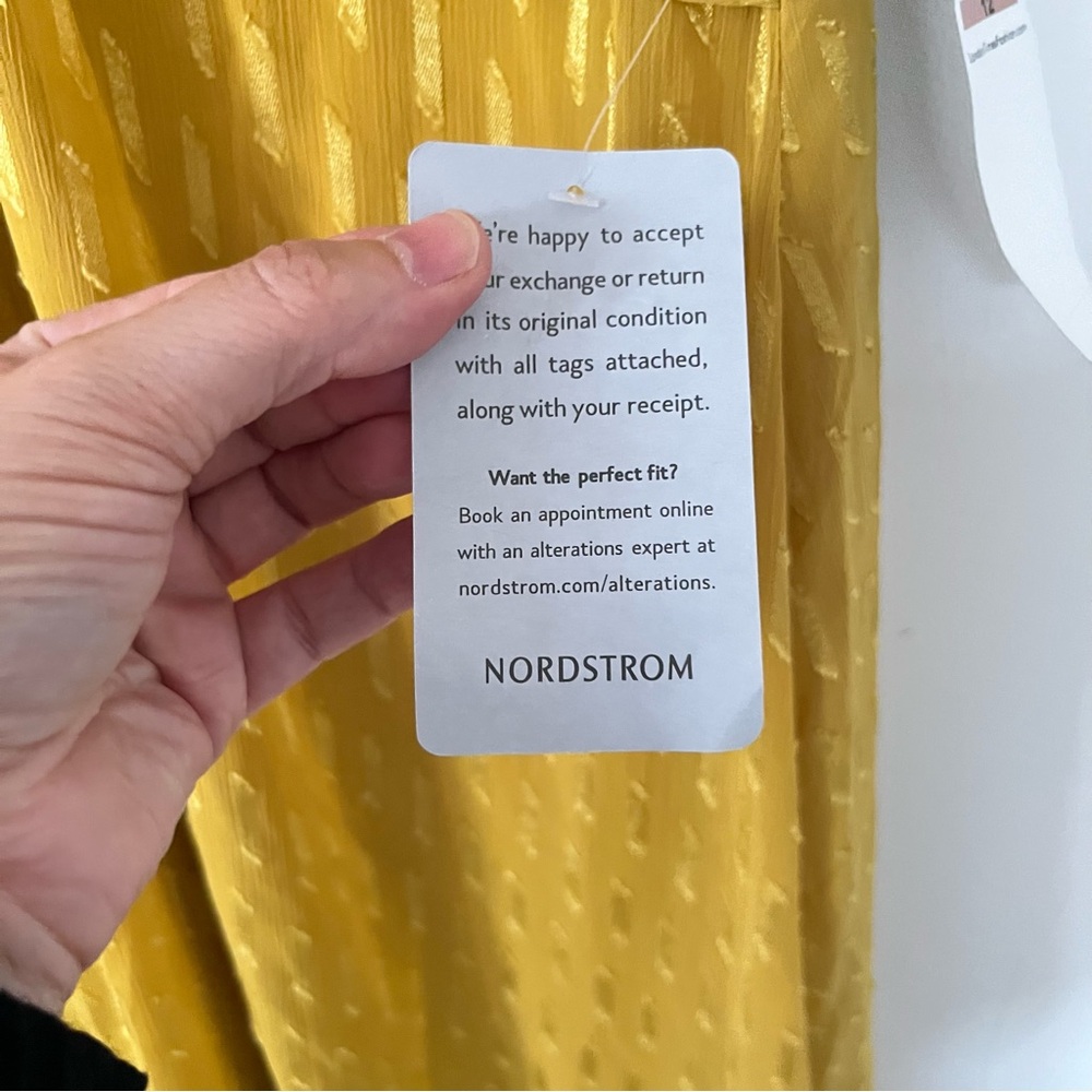 London Times NWT Gold Twist Front Midi Dress Size 12 - Picture 8 of 16